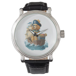 Montre Poodle Pirate � Drôle de chien de mer