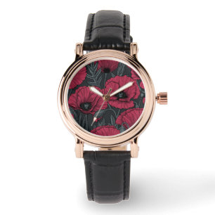 Montre Poppies à Viva Magenta