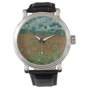 Montre Poppy field by Vincent van Gogh Fine Art
