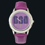 Montre Popsicles Popsicles de raisin pourpre Regarder le<br><div class="desc">Représente une illustration originale d'une rangée de popsicles violets !</div>