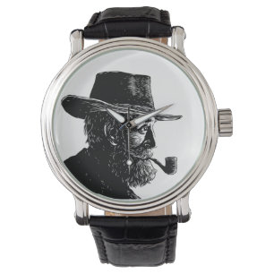 Montre Portrait au point et à la ligne : Vieil homme sage