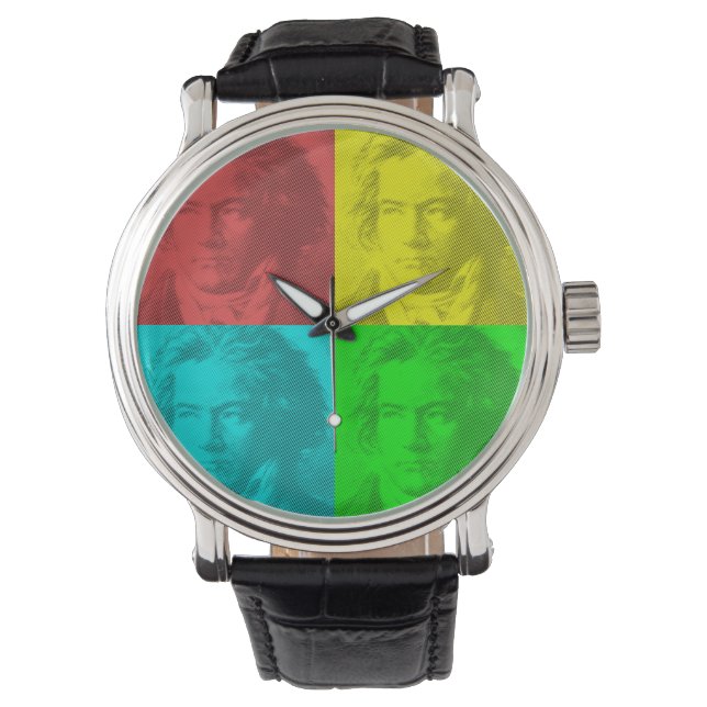 Montre Portrait Beethoven En Carré (devant)