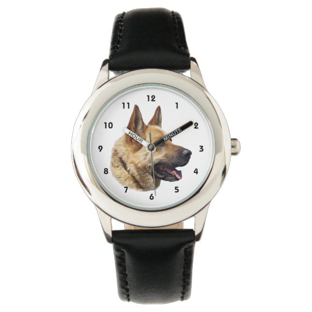 Montre Portrait d'Alsatian German shepherd (devant)