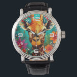 Montre Portrait de la Giraffe florale-9319<br><div class="desc">Portrait de la Giraffe florale-9319</div>