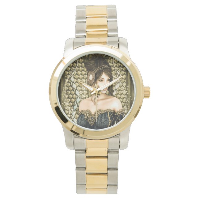 Montre Portrait de princesse de conte de fées enchantée (devant)
