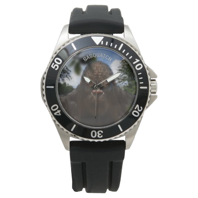 MONTRE PORTRAIT DE SASQUATCH BIGFOOT (devant)