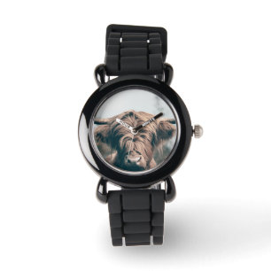 Montre Portrait de vache Highland