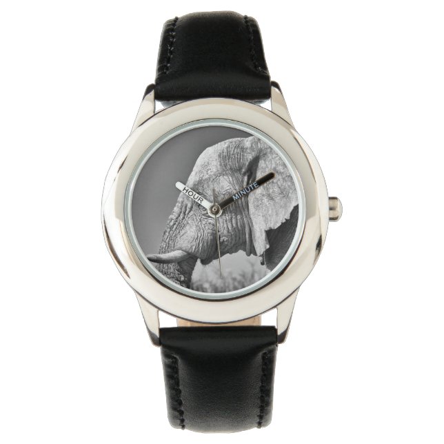 Montre Portrait d'éléphant (devant)