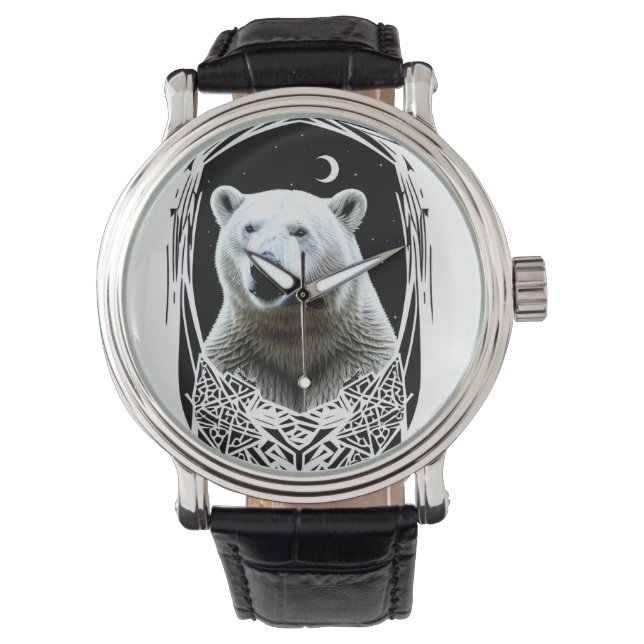 Montre Portrait d'ours polaire (devant)