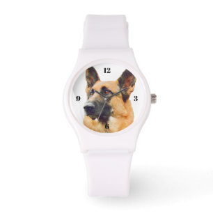 Montre Portrait magnifique de berger allemand pour la
