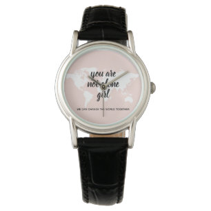 Montre Positif Vous N'Êtes Pas Seul Citation Motivation F