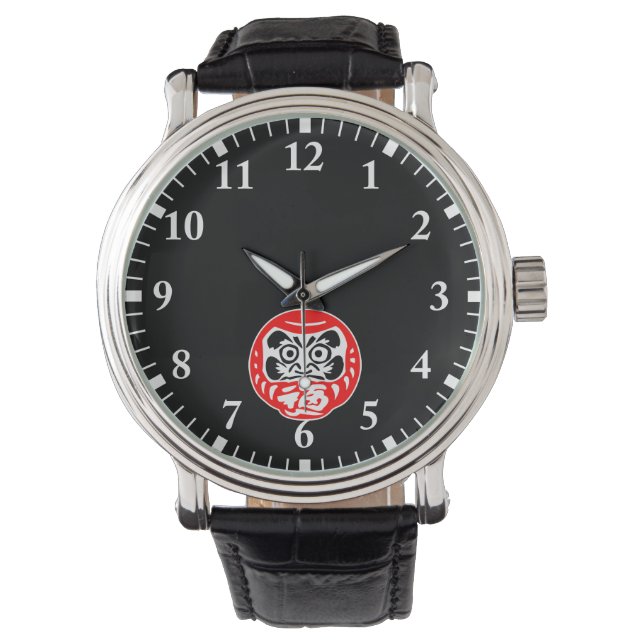 Montre poupée Daruma (devant)