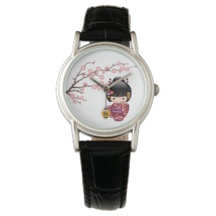 Montre Poupée Sakura Kokeshi - Japonaise Geisha Girl