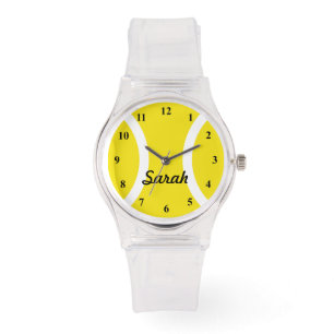 Montre pour dames sportives avec imprimé balle de