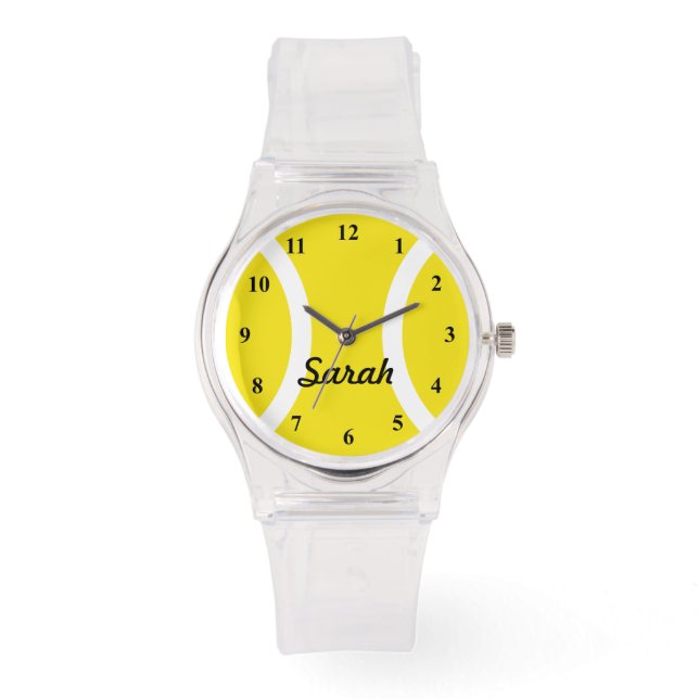 Montre pour dames sportives avec imprimé balle de  (Recto)