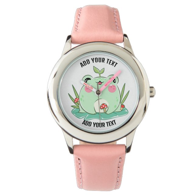 Montre pour enfant en acier inoxydable avec bracel (devant)