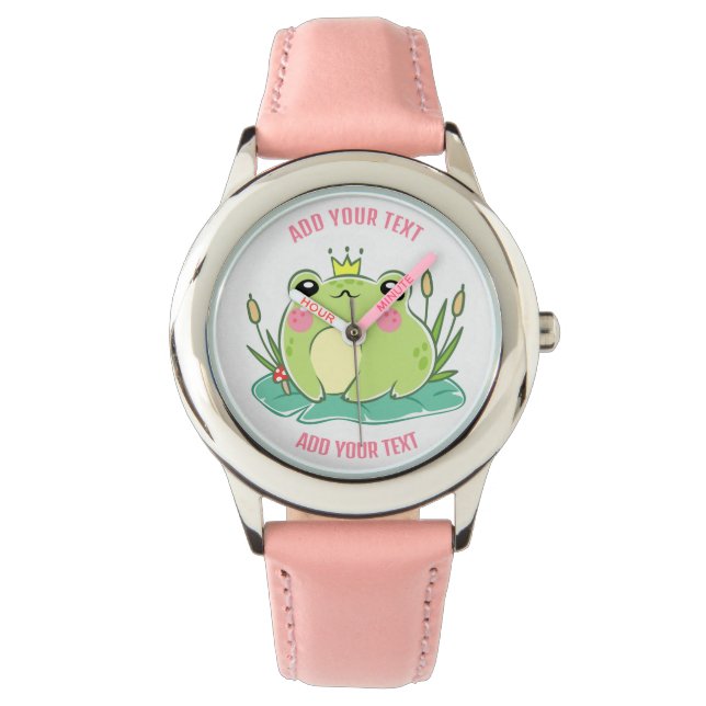 Montre pour enfant en acier inoxydable avec bracel (devant)