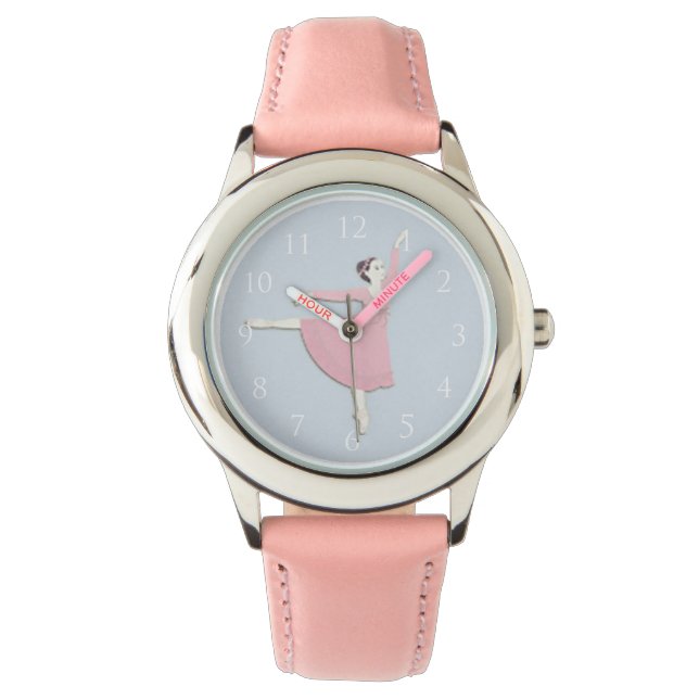 Montre pour enfants Ballerina rose (devant)