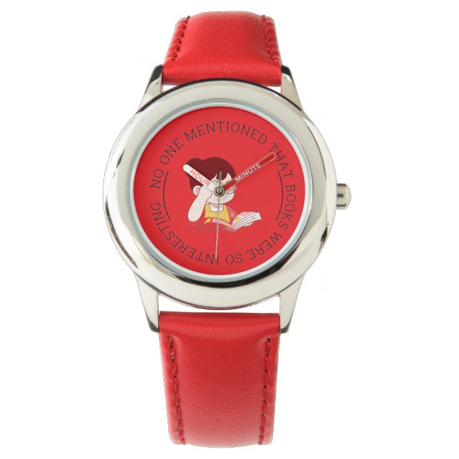 Montre pour enfants Citation Lecture (devant)