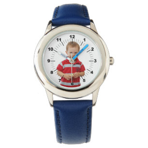 Montre pour enfants - Personnalisé - Numéroté bleu