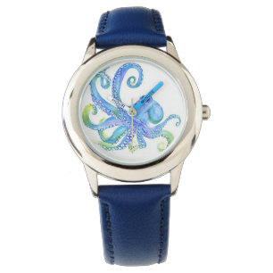 Montre pour enfants "Pieuvre bleue"