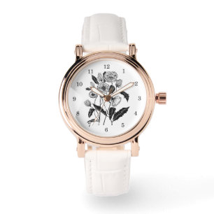 Montre pour Femme avec Coquelicots