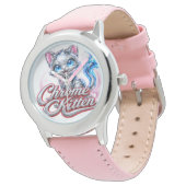 Montre pour filles de style Chat Chrome Diva (Incliné)