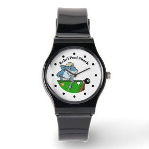 Montre pour homme Cool Funny Rebel Pool Shark