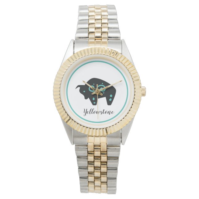 Montre pour hommes-Yellowstone Buffalo (devant)