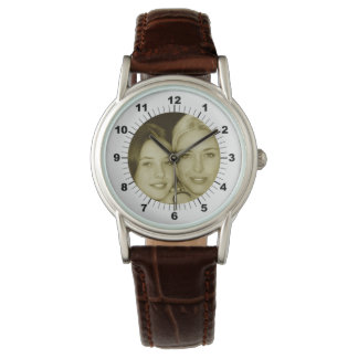 Montre Pour mère photo personnalisée Vintage