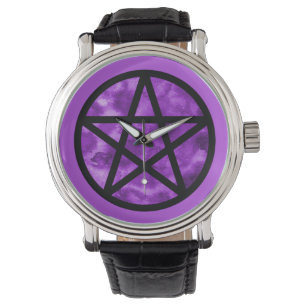 Montre pourpre de pentagramme