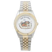 Montre Powered by Coffee & Dog Dreams (devant)