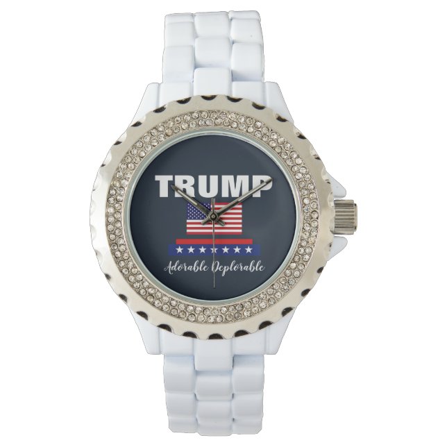 MONTRE PRÉSIDENT TRUMP ADORABLE DÉPLORABLE (devant)
