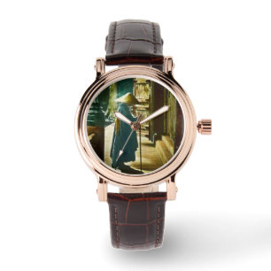 Montre Prêtre de prière dans la vieille lanterne magiqu