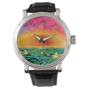 MONTRE PRIER DES MANTIS AU COUCHER DU SOLEIL