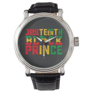 Montre Prince de la fête de la liberté noire Juneteenth