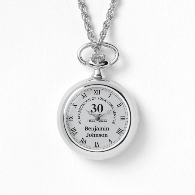 Montre Prix d'appréciation de longue durée personnalisée (Recto)