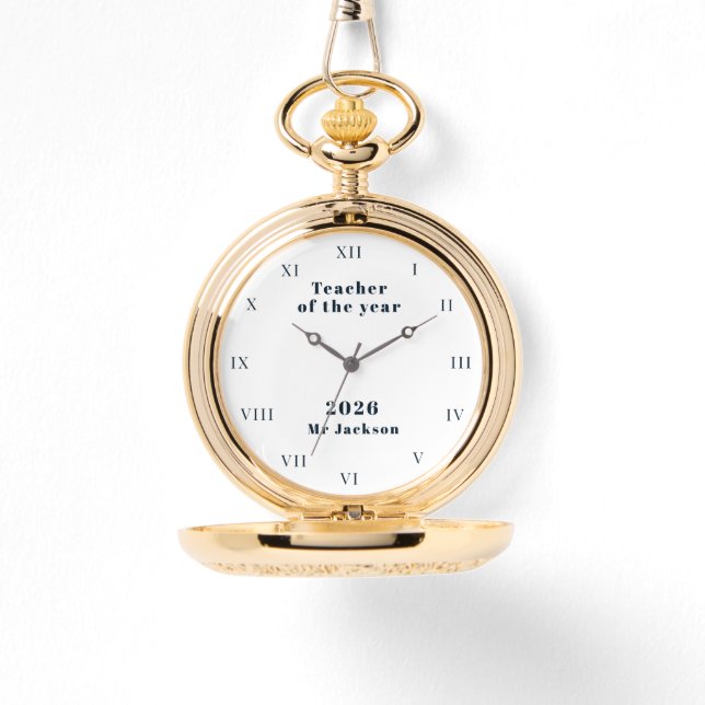 Montre Prix de l'enseignant de l'année de l'école (Recto)
