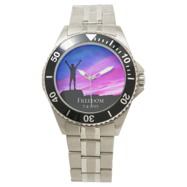 Montre *~* Prix de retraite masculin Liberté (devant)