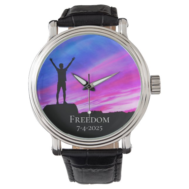 Montre *~* Prix de retraite masculin Liberté (devant)