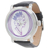 Montre Profil de la reine Elizabeth (Incliné)