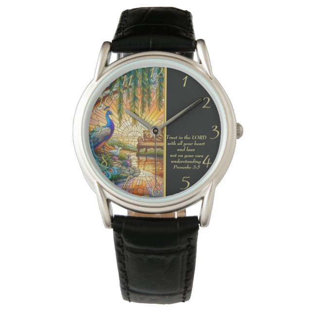 Montre Proverbes 3:5 Église blanche (devant)