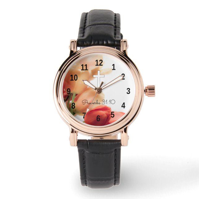 Montre Proverbes de l'écriture 31 | Femme chrétienne (Recto)