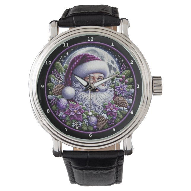 Montre Purple Santa Moonlit Holiday (devant)