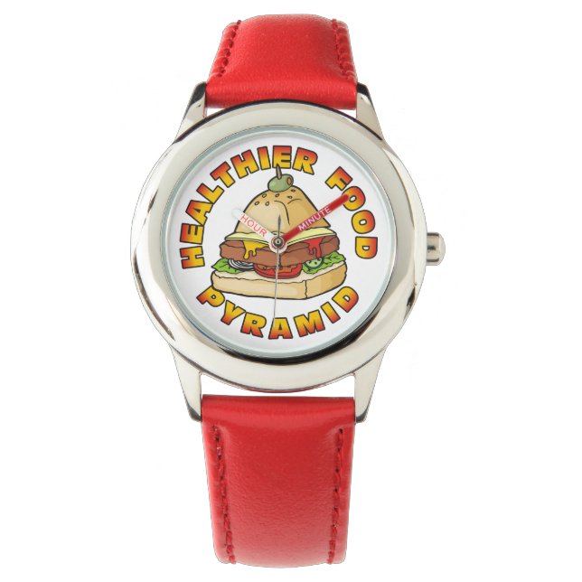 Montre Pyramide alimentaire plus saine (devant)