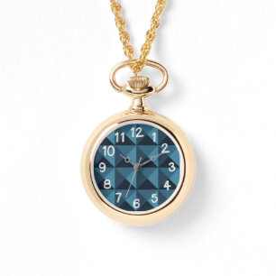 Montre Pyramides bleu foncé
