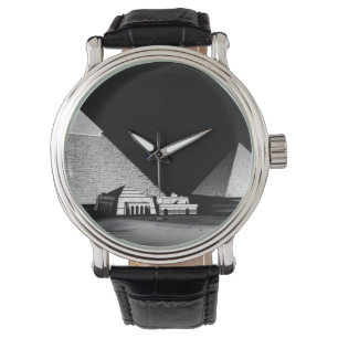 Montre Pyramides noires et blanches