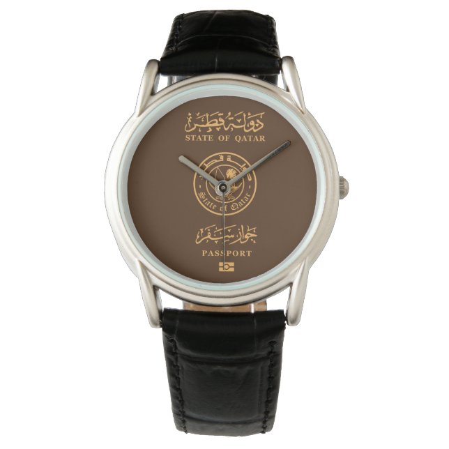 Montre Qatar passport wristwatch (devant)