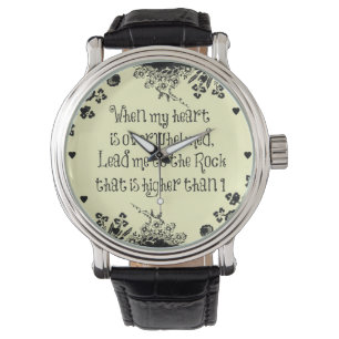 Montre Quand mon coeur est bouleversé par la Bible Verse