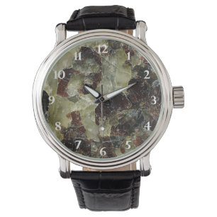 Montre Quartz marbré Brown